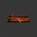 Classic Round Donut With Chocolate Glaze Colorful Sprinkles And Golden Brown Texture