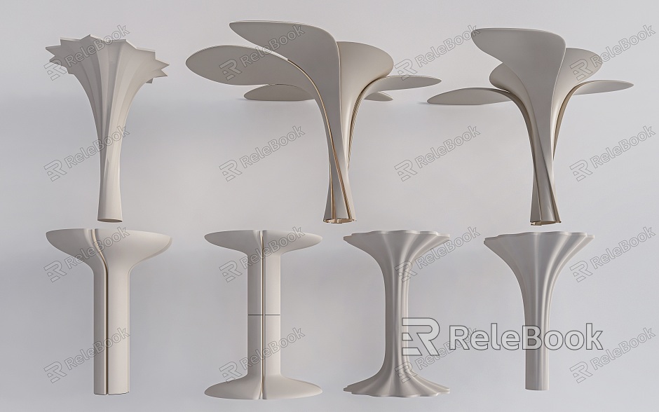 Modern decorative column Special-shaped column Modeling column model