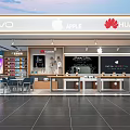 Modern Mobile Phone Store Digital Store Mobile Phone Accessories Store Digital Store Display Cabinet Nakajima Display Desk 3d model