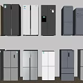 Modern Refrigerator Smart Refrigerator Combination Embedded Freezer Macaron Mini Refrigerator Double Open Two-Open Refrigerator Three-Open Four-Open Cross Door Refrigerator 3d model
