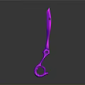 Purple Industrial Equipment With Scissor Shaped Design And Reflective Surface