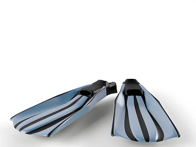 Modern Diving Shoes Swimming Fin Diving Equipment 3d model