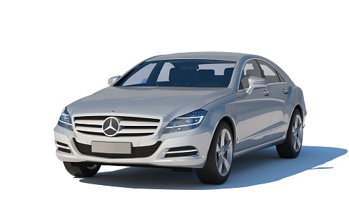 Mercedes-Benz CLS 2012 MercedesBenz has few simple mold surfaces 3d model