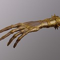 decorative hand gold silver gold body 3d model