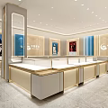 China Gold Jewelry Store Front With Elegant Showcases And Gold Displays