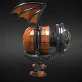 Robot Mechanical Bat Attack Robot Intelligent Robot Science Fiction Robot Future High-tech Low Face Number Low Model Simple Model Film and Television Level 3d model