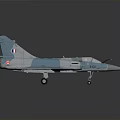 Detailed Spacecraft Model With Blue Gray Camouflage And Red Insignia For Cosmic Exploration