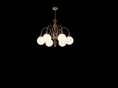 Antique French Style Vintage Chandelier Living Room Bedroom Main Lamp New Chinese Style Simple American Style Study Dining Room Ceiling Lamps 3d model