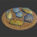 Fresh Homemade Bread Varieties on Wicker Tray With Different Shapes and Colors