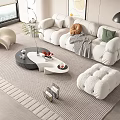 Modern Sofa Coffee Table Combination Sofa Coffee Table 3d model