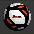GIMA Volleyball With White Black Orange Design For Daily Sports Activities