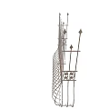 Ornate Wrought Iron Garden Landscape Plant Holder With Decorative Spikes And Floral Patterns