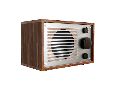 Audio Radio Retro Audio 3d model