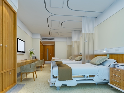 Modern Hospital 3d model