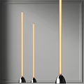 Modern Sleek Tall Slim LED Strip Illuminated Floor Lamp for Home Interior Design