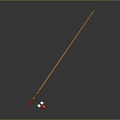 Top Quality Wooden Billiard Cue Stick With White And Red Balls For Sports Equipment