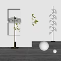 Elegant Modern Floor Lamp Design With Multiple Spherical Lights And Sleek Metal Base