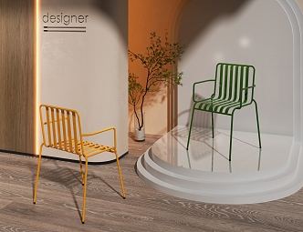 Leisure chair single chair 3d model