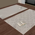 Modern Square Carpet 3d model