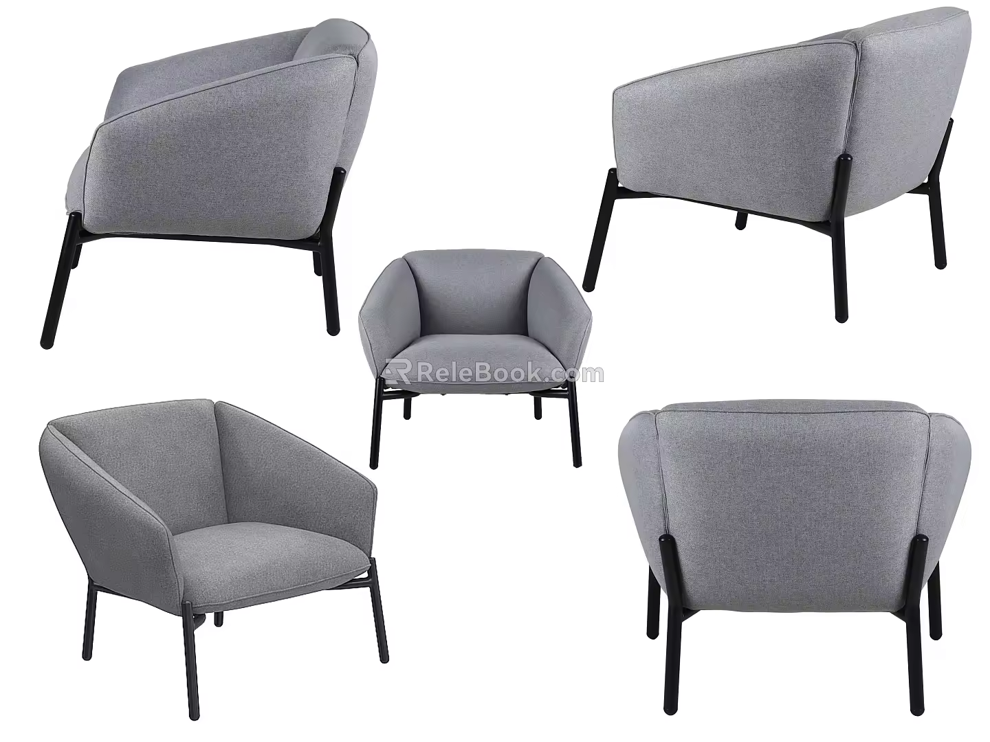 Simple Single Casual Sofa Single Casual Sofa Simple Sofa 3d model