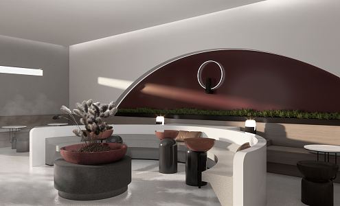 Modern Cafe 3d model