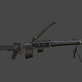 German medium machine gun 3d model