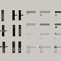 Various Modern Door Handles And Locks With Different Styles And Finishes