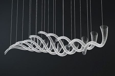 Modern shaped chandelier 3d model