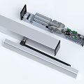 Public Facility Door Closer With Metal Casing Motor Components And Installation Parts