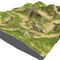 Scenic Green Mountain Landscape With Lush Vegetation Rolling Peaks And Misty Valleys