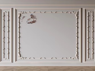 French Gypsum Line Component Gypsum Carved Line Sofa TV Gypsum Line Background Wall 3d model