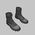 Military Style Outdoor Boots With Durable Rugged Design And Thick Treaded Soles