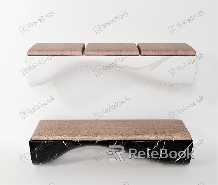 Modern Bed End Stool Bench Low Stool Casual Stool Waiting Stool Decorative Stool model