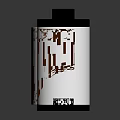 Detailed Black and White Film Reel with Film Strip Isolated on Dark Background 3D Rendering