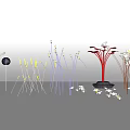 Modern lawn lamp landscape lamp decorative lamp structure landscape 3d model