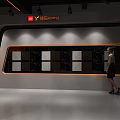 Yadea 24 Hour Smart Battery Swap Station In Modern Showcase Hall With Screens