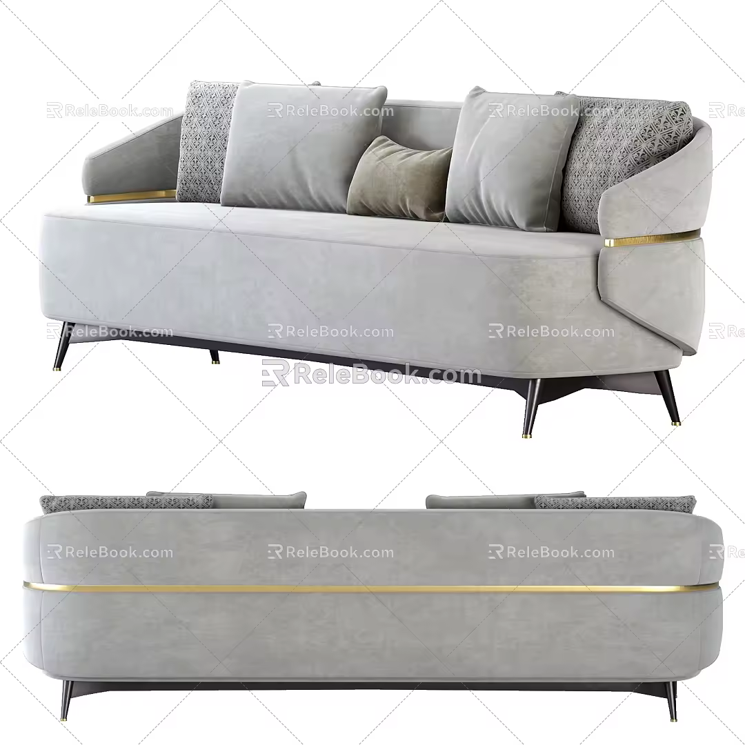 Jianou Multiplayer Sofa Pillow 3d model
