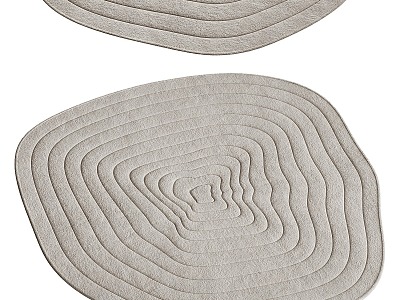 Carpet Round Carpet Shaped Carpet 3d model