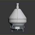 Industrial Conical Stainless Steel Equipment With Motor And Base Structure