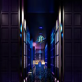 Modern Bar Interior Design With Stylish Lighting Comfortable Seating And Tables