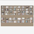 Modern Bookcase Books 3d model