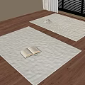 Modern Square Carpet 3d model