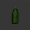 Fresh Half Cut Cucumber with Green Skin Showing Crisp Texture