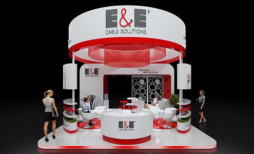 Modern Exhibition Hall 3d model