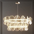 Light Luxury Chandelier 3d model