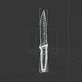 Tactical Weapon Knife Featuring Sharp Metal Blade And Black Handle Design