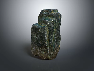 Wood And Stone Decorative Sculpture With Natural Irregular Texture And Shape 3d model