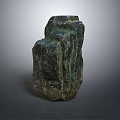 Wood And Stone Decorative Sculpture With Natural Irregular Texture And Shape