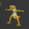 Lizard Anime Lizard Chameleon Cartoon Lizard Reptile Cold Blooded Animal Reptile Class 3d model