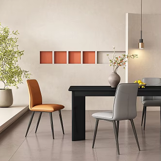 modern single chair 3d model
